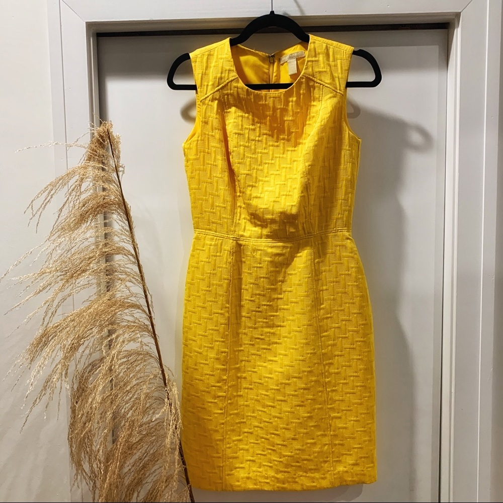 NWOT Banana Republic Yellow Shift Dress